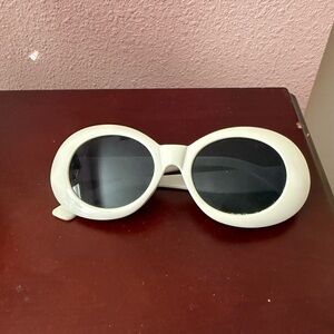 White Sunglasses Rounded